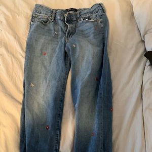 Floral Ankle Length GAP Girlfriend Jeans